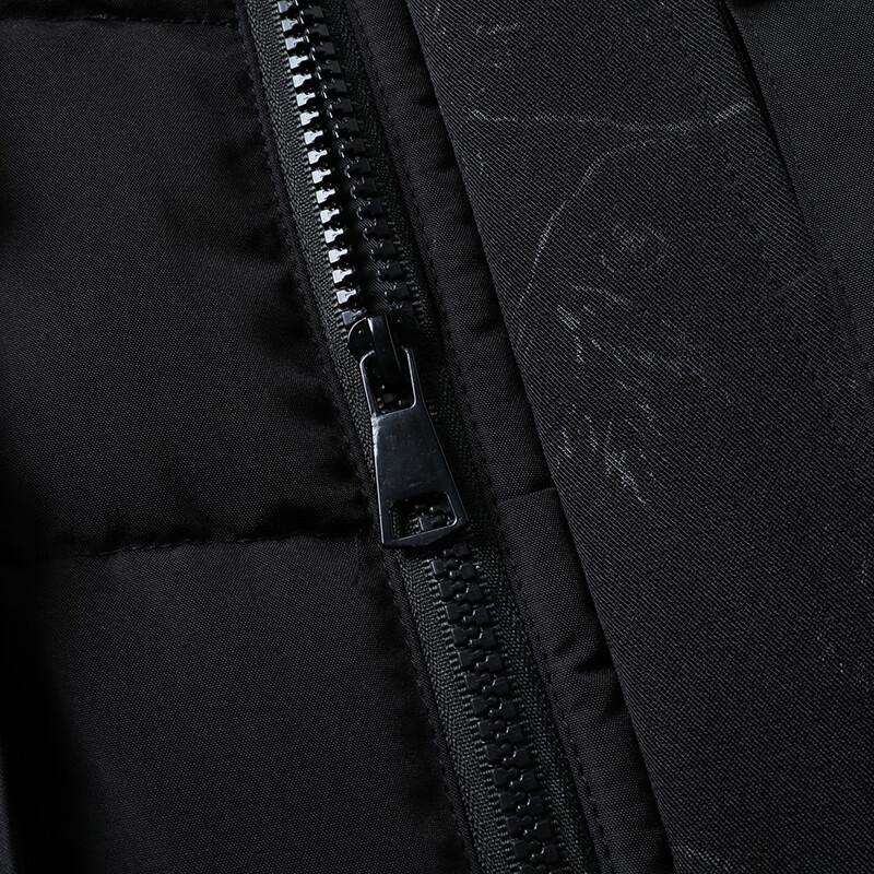 DIBENZE Мужская зимняя парка большого размера с отстегивающимся капюшоном и толстым хлопковым утеплителем