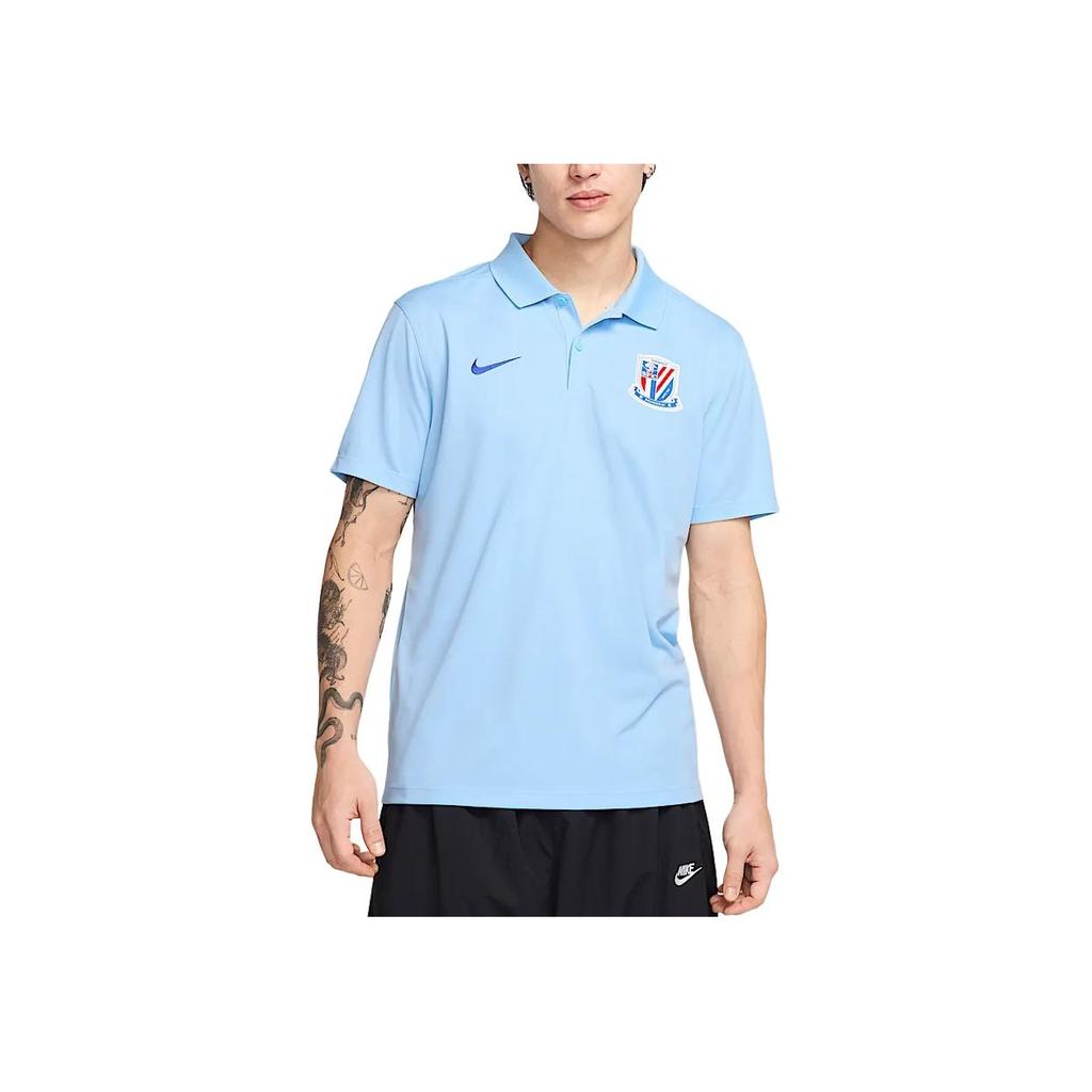 Новая мужская рубашка-поло Nike Dri Fit Victory, цвет Soul Blue/Campus Royal Blue HM5726-436