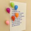 6pcs Personalized and Fun Arrow Balloon Refrigerator Magnets Cute Mark Creative Birthday Magnet Fridge Photo Message Decorative