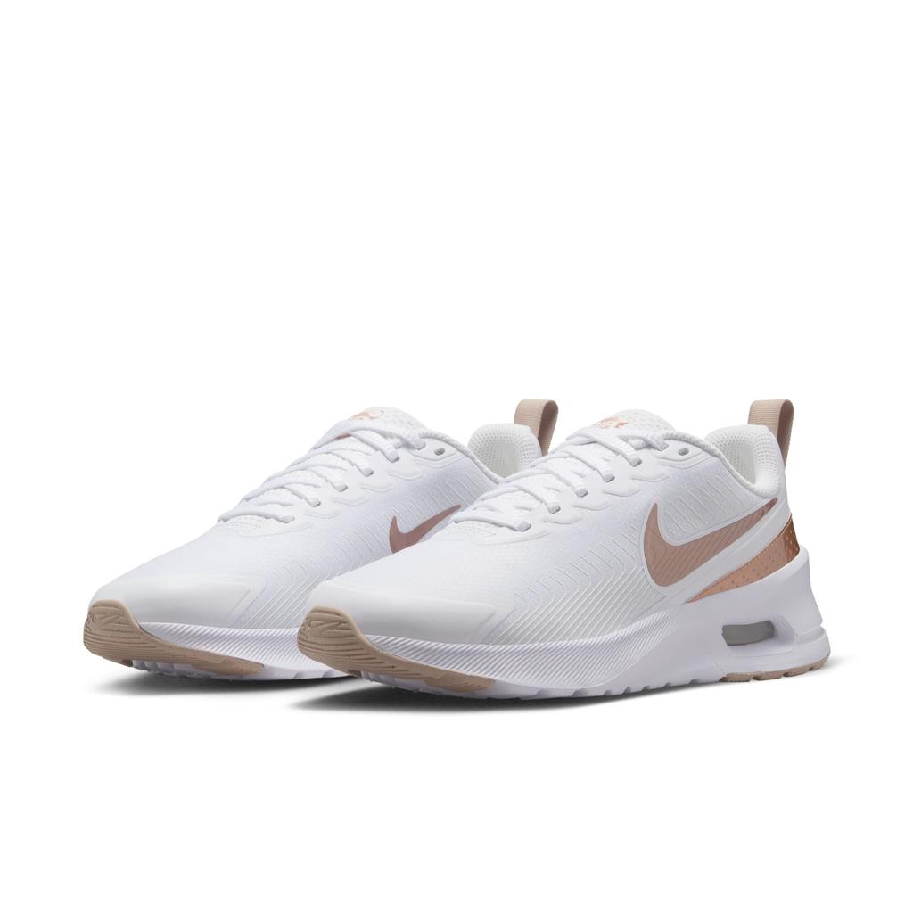 Nike Air Max Nuaxis White Metallic Red Bronze Women Sneakers Sand Black HF1233-110