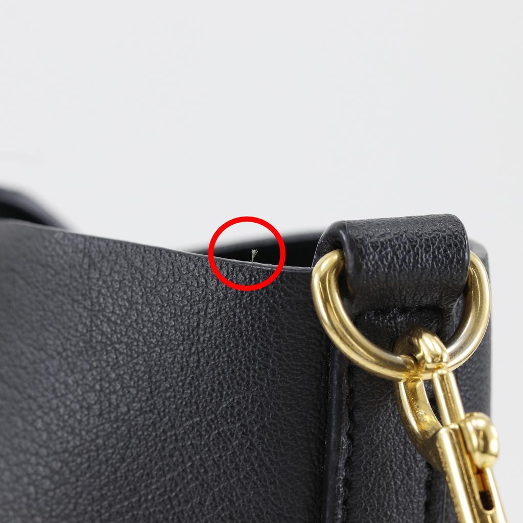 SAINT LAURENT Toy Shopping Tote Bag Handbag 600307 2WAYShoulder black Calfskin Women Used