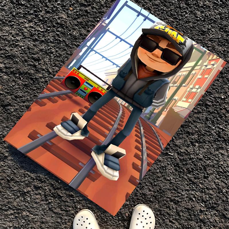 Ковер с принтом Subway Surfers, Коврик для офисного кресла, Гостиной, Спальни, Кухни. Декор, Подарки.