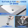 Bathroom Sink Stopper Hair Catcher, Pop-up Sink Drain Strainer with Removable Stainless Steel Strainer Basket Hair Catcher, Bathroom Sink Strainert.