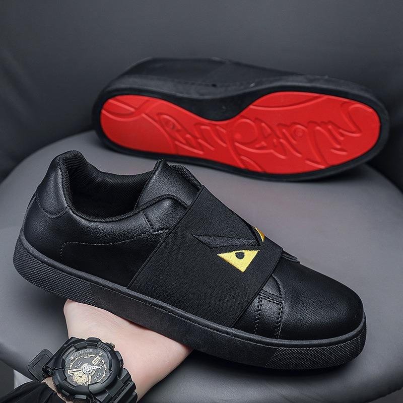 Кроссовки Повседневные Мужские Дизайнерские Клепки Блестящие Панк Обувь для Скейтборда Мода Микрофибра Кожа Ткань Увеличение Роста Плоская Обувь на Платформе