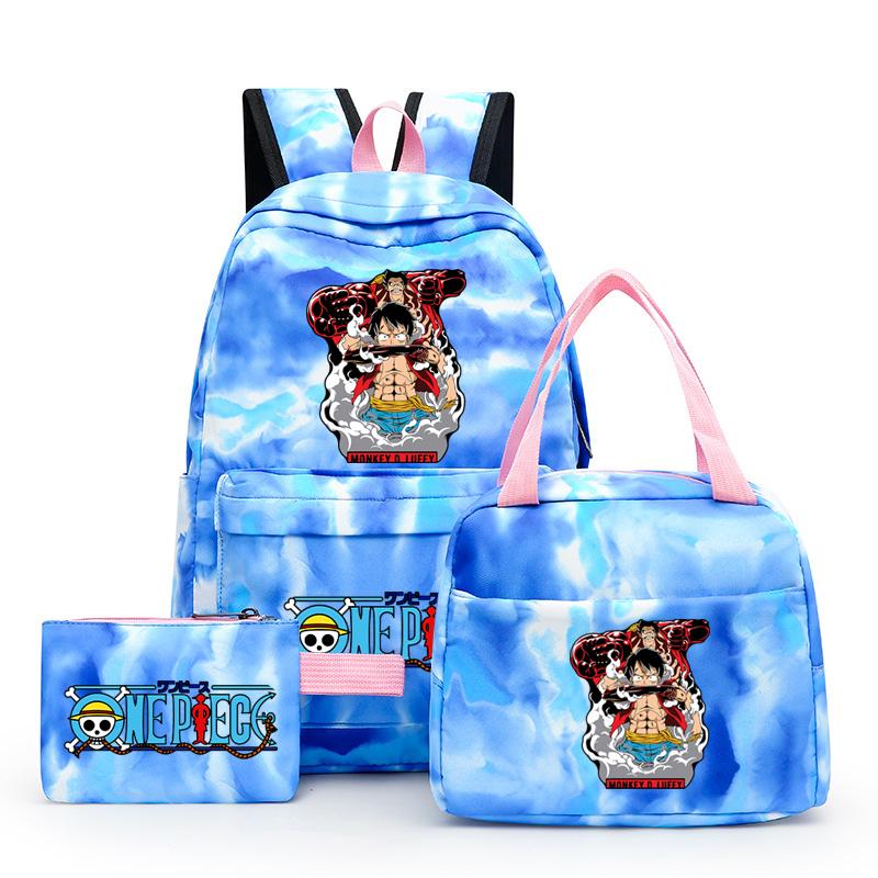 3 шт./компл. аниме цельный рюкзак с ланч-боксом пенал для школьников рюкзак для мальчиков и девочек мужчин и женщин дорожная сумка Mochila Rucksak
