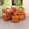 Doll Mansion Furniture Set Miniature Dressing Table Bunk Bed Bedside Table Dolls Bedroom Accessories for Kids Pretend Play