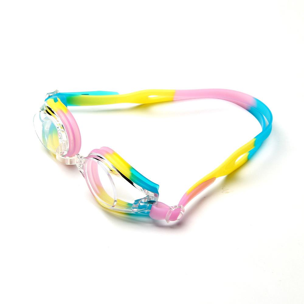 Взрослые Детские Очки для плавания с защитой от запотевания и HD-линзами, Конфетных цветов, Производители очков для плавания, Силиконовые Детские очки