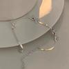 And Chic Modern Silver Bow Knot Bracelet For Women Minimalist Highend Jewelry Geometric