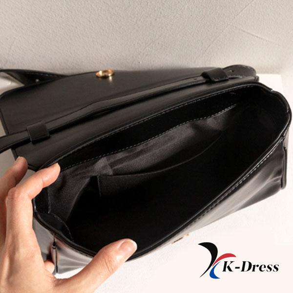 Leather Square Shoulder Bag (4 Colors)