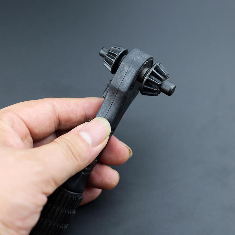 Two In One Practical Drill Chuck Key Wrench Black Ratchet Pro Wrench Tool