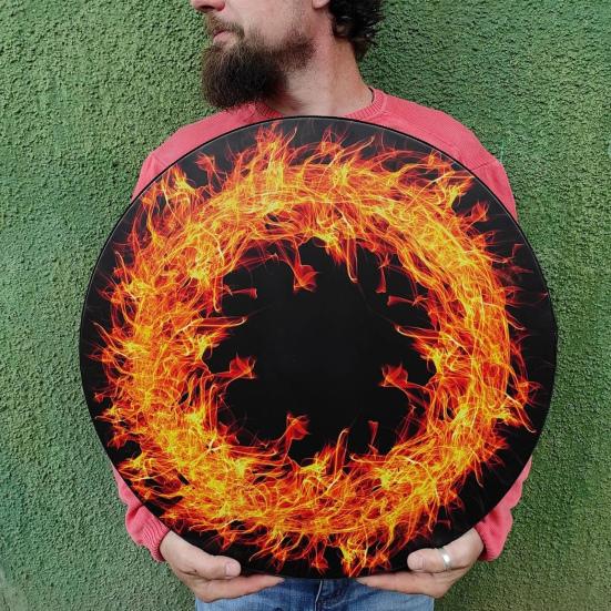 1 комплект шаманский барабан с голенью праздничное украшение в этническом стиле богемный маленький звуковой целитель барабан ударный инструмент