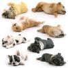 8 Simulated Sleeping Positions French Bulldog Shiba Inu Static Model Children'S Fun Pet Dog Desktop Decoration Ornament