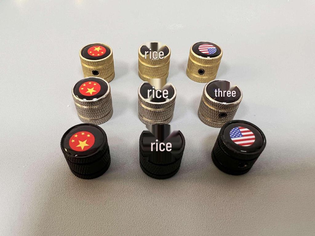 Electric Guitar & Bass Potentiometer Knob - Metal Cap with Inlaid Pattern for Volume/Tone Control.