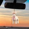 Автомобильный кулон 2D акриловый красочный альпака кошка подвеска украшение для автомобиля легкое подвесное украшение для транспортного средства