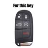 Для Jeep Grand Cherokee Compass Dodge Charger Chrysler 200 300 300C чехол для дистанционного ключа, защитный чехол для ключей, силиконовые автозапчасти