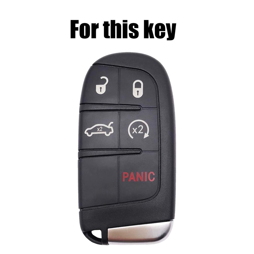 Для Jeep Grand Cherokee Compass Dodge Charger Chrysler 200 300 300C чехол для дистанционного ключа, защитный чехол для ключей, силиконовые автозапчасти