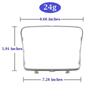 For Mercedes Benz C GLC W205 C200 250 300 400 W253 GLC200 300 2015-2021 Car Water Cup Holder Chrome Plating Strip Trim Ring