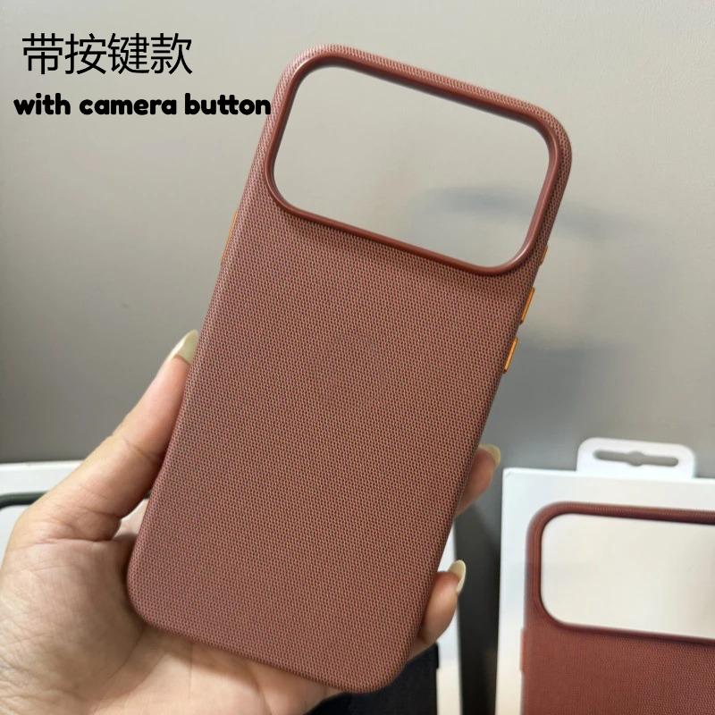 Новый TechWoven Магнитный Чехол для Телефона для IPhone 17 Air 16 15 14 13 Pro Max С Кнопкой Камеры Для Официального Magsafe Защитная Крышка