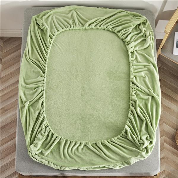 2026 Супер Теплое Мягкое Фланелевое Покрывало 25см Универсальный Наматрасник Кристальный Вельвет Простыня на Резинке Антиклещ Без Наволочки