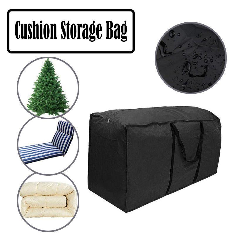 Lightweight Outdoor Cushion Waterproof Cover Large Capacity Waterproof Furniture Pouch