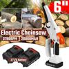 21V 20000mAh 6 Inch Mini Electric Chain Saw Rechargeable Chainsaw 2 Batteries Garden Power Tool for Makita 18V Battery