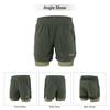 Мужские шорты 2 в 1 для бега, быстросохнущие, дышащие, для активных тренировок, упражнений, джоггинга, марафона, велосипедные шорты