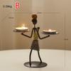 Винтажный металлический подсвечник ручной работы подсвечник креативные поделки из подсвечников миниатюрные кованые подсвечники Декор