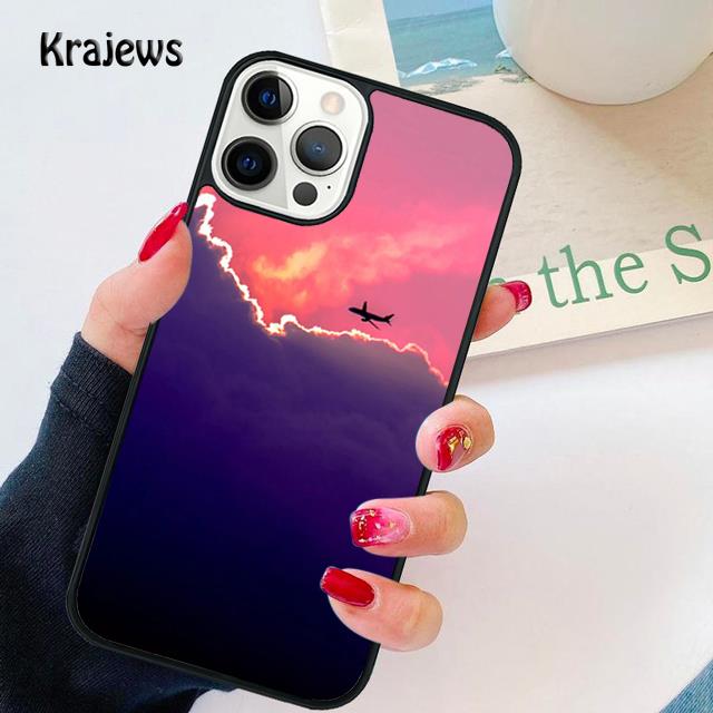 Мягкий чехол-обложка для телефона с изображением самолета для iPhone 17 Air 16 15 14 13 12 Max Для Apple 11 Pro Max Plus