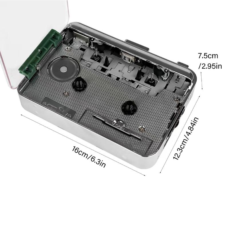 Конвертер кассет в MP3 с функцией upgrades, напрямую сохраняет звуки на USB-флешку, со встроенным динамиком для воспроизведения в реальном времени