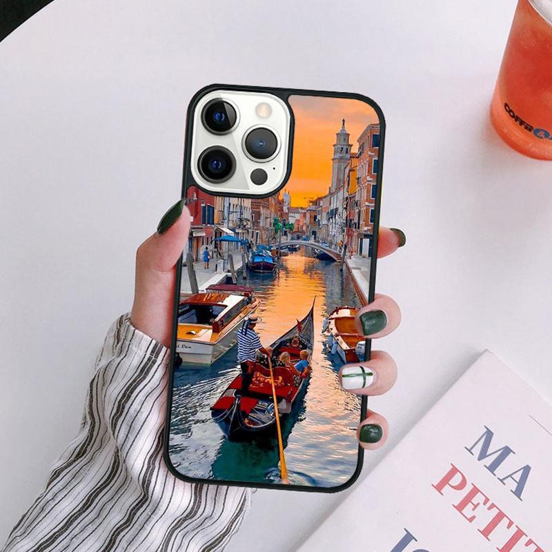Travel italy Street Venice Phone Case For iPhone 17 Air Plus Max Cover Shell for iPhone 17 Air 16 15 14 13 12 11 Pro Max
