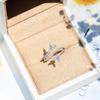 925 Sterling Silver High Quality Niche Design Butterfly White Zircon Ring Women 'S Party Birthday Jewelry Gift