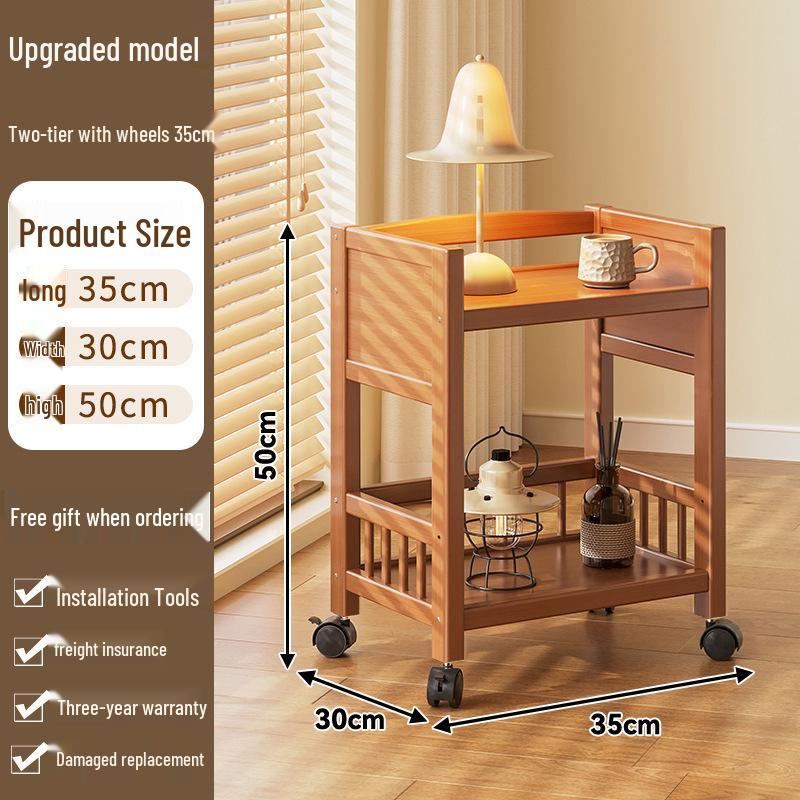 Многоярусная мобильная стойка для хранения: Напольная, многофункциональная тележка для гостиной и предметов домашнего обихода.