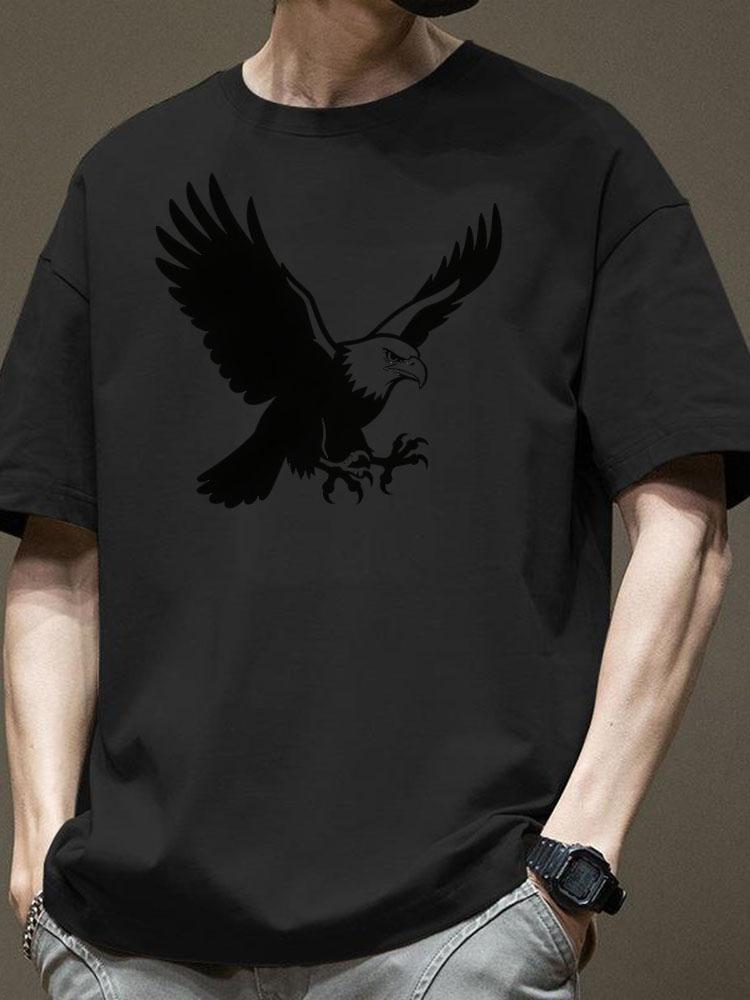 New Fashionable Loose - Fitting Men's T - Shirts 100% Pure Cotton Perfect for Summer Leisure and Highly Versatile