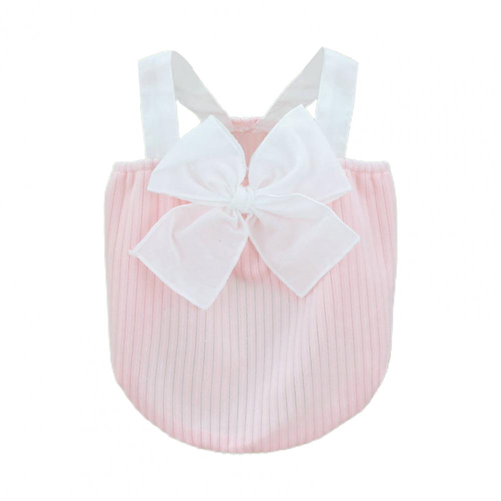 Одежда для домашних животных Красивое летнее платье с бантом для домашних животных Стирающаяся юбка для собак
