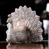 Metal Dancing Peacock Candle Holder Vastu Figurine for Good Luck and Love | Candle Holder for Home Dcor Tabletop Living Room Office | Showpiece