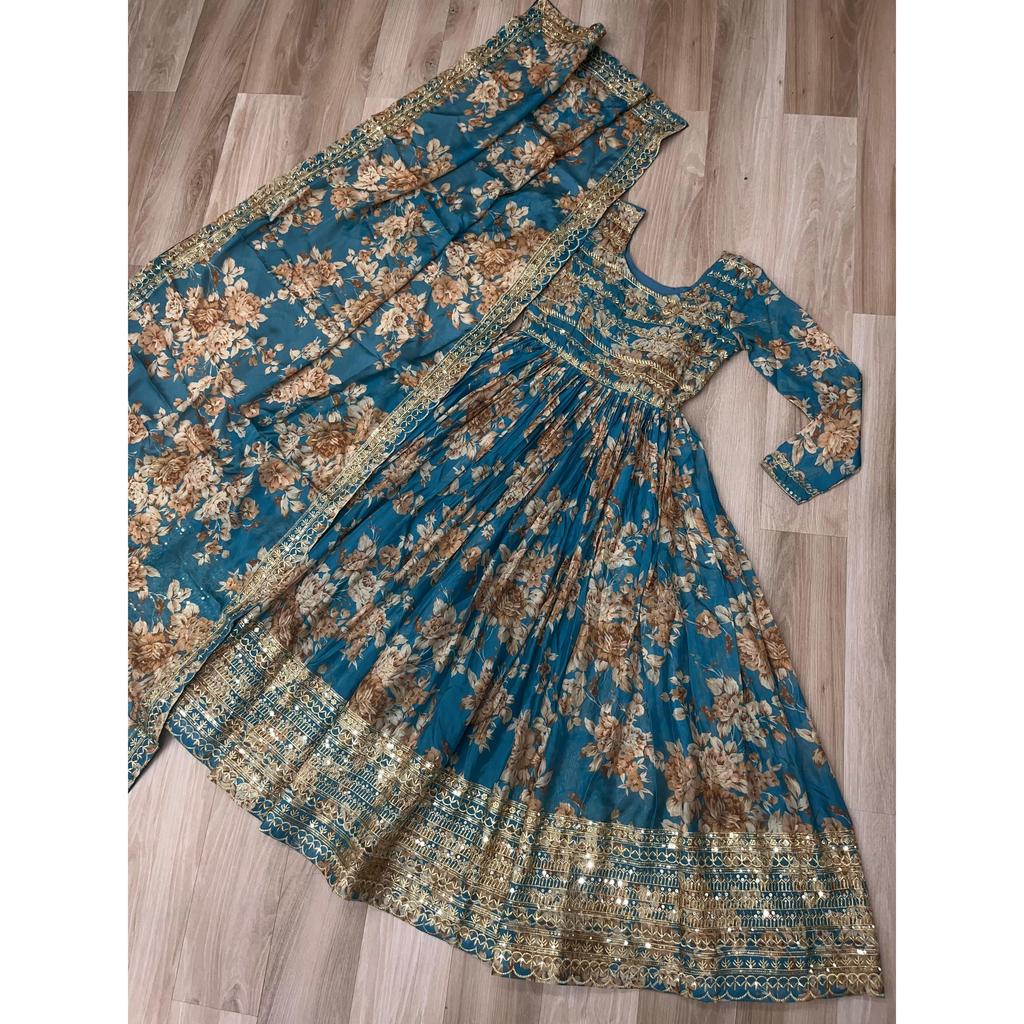 Premium Designer Readymade Gown-Dupatta Collections.