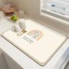 Коврик для сушки посуды Yousheng, коврик для кофе, супервпитывающий коврик для сушки посуды, легко чистящийся прямоугольный коврик для сушки кухонной стойки