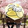 1PC Bear Banana Umbrella-8-Rib Reinforced, Automatic Open, Lightweight & Durable, Cute Fashion Accessory for Outdoor-Y0383