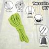DIY Elastic Cord Heavy Stretch Round Strings Plastic Cord Locks for Shoelaces Drawstrings Paracord Green 3.2m