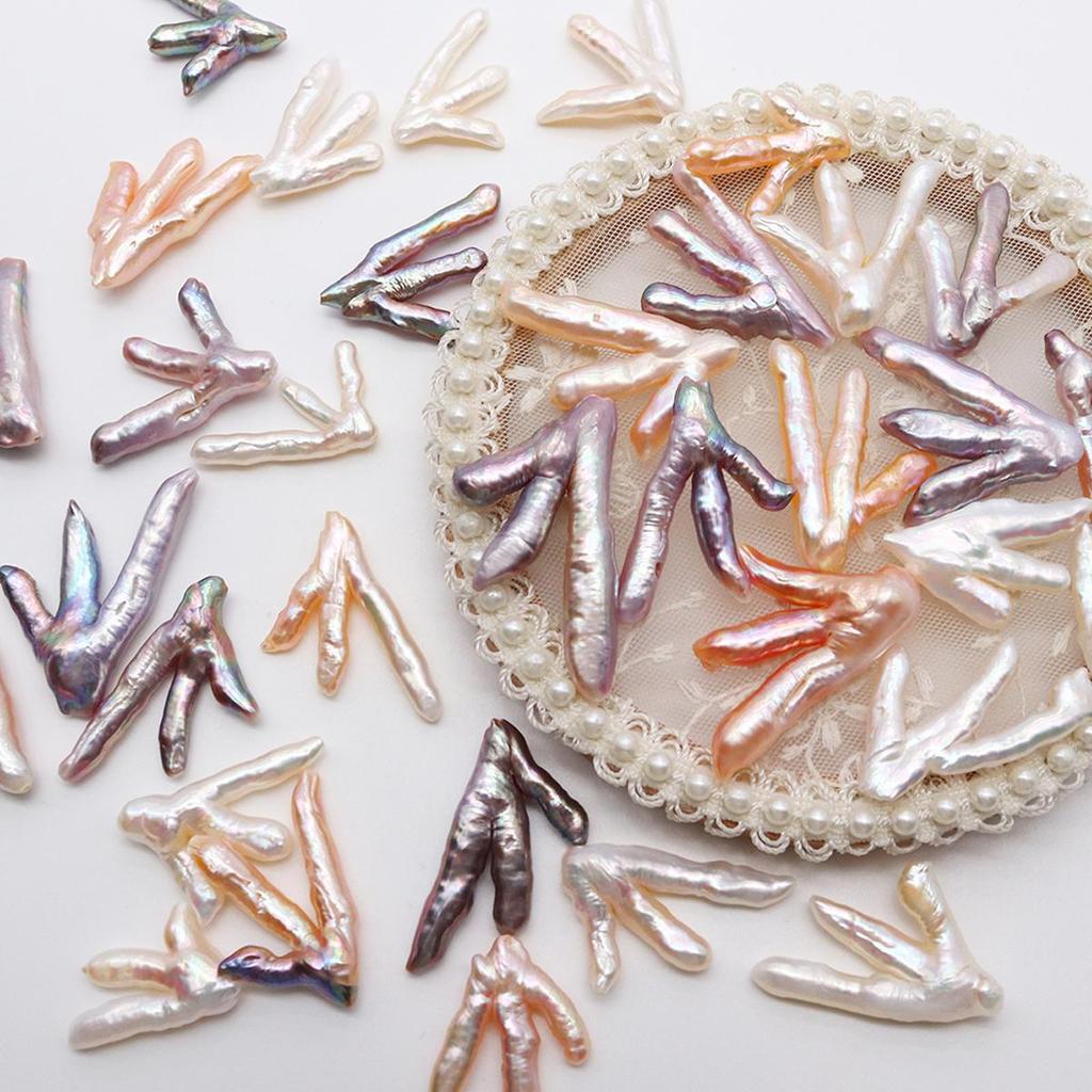 1Pcs Pearl Pendant Natural Freshwater Baroque Pearl Pendant With Hole For Jewelry Making DIY Necklace Accessory