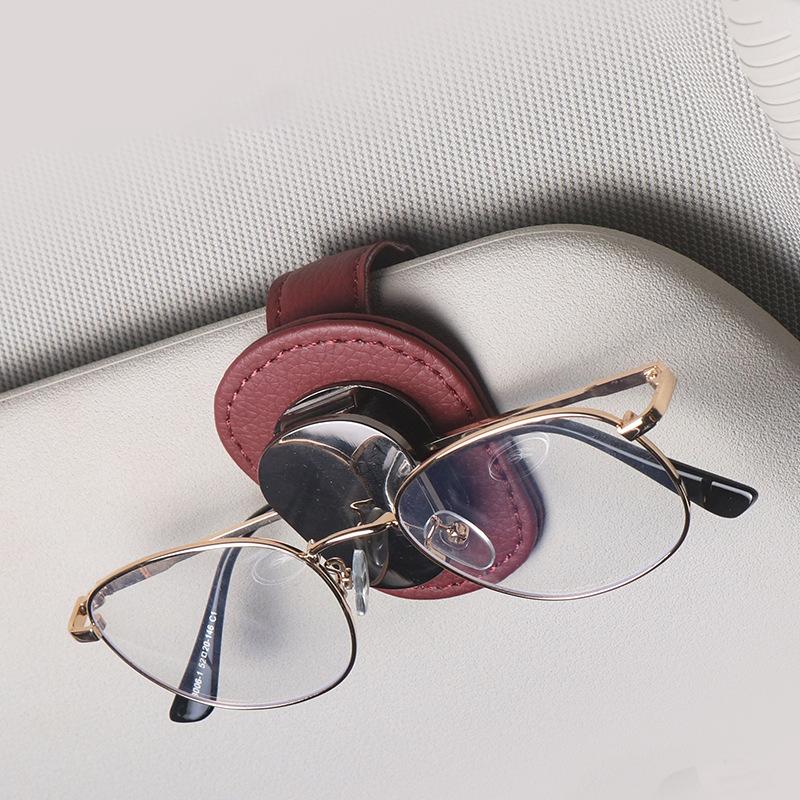 Car Glasses Clip Sun Visor Storage Clamp Ticket Card for Skoda Fabia Yeti Rapid Kodiaq Mk3 A4 A6 A7 Kamiq Karoq Vrs Accessories HJ1