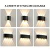 LED Wall Light Outdoor Waterproof IP65 Porch Garden Wall Light and Indoor Bedroom Bedside Decorative Lighting Aluminum
