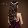 Faux Pearl Hair Comb Tassel Handmade Bridal Beads Fringe Headband Wedding Bride Headpiece Women Jewelry Hair Accessories