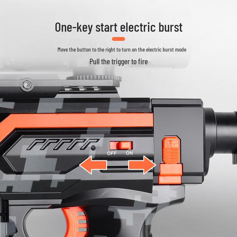 Electric M416 Auto Soft Bullet Toy Gun - Sniper Simulation for Kids Birthday Gift - AK47 Style Rifle