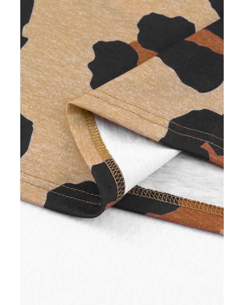 Azura Exchange Leopard Print Loose T-Shirt