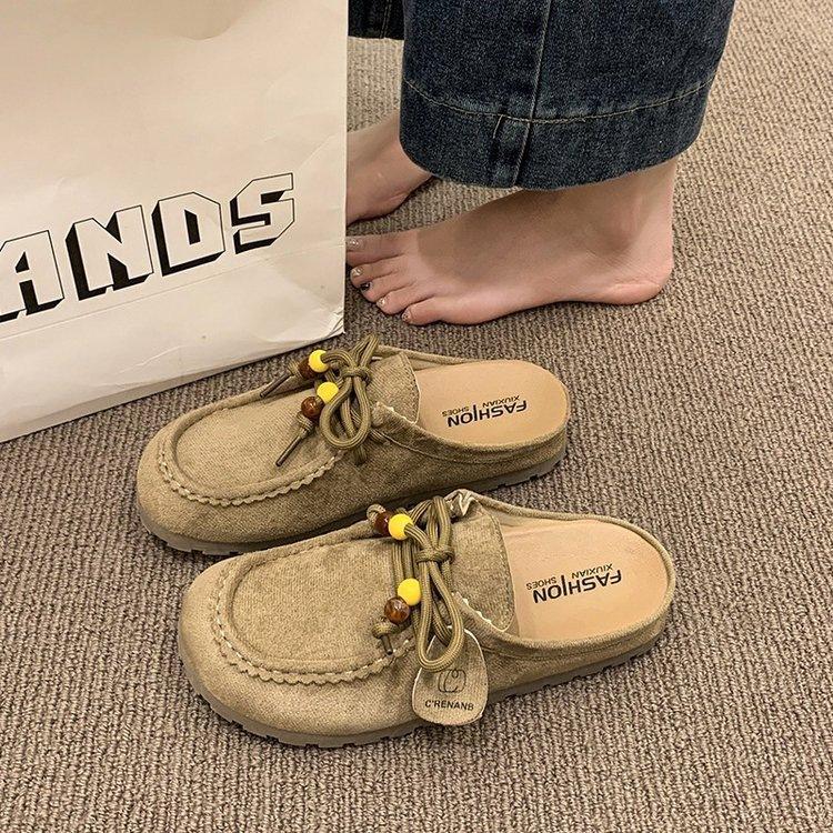 Ретро сумка голова Birkenstocks весна новая толстоподошвенные Birkenstocks увеличивающие рост повседневные шлепанцы