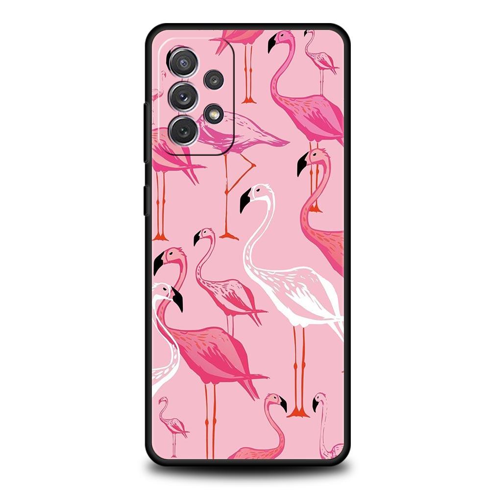 Розово-красный чехол-фламинго для телефона Samsung Galaxy A51 A71 A21S A12 A11 A31 A41 A01 A03s A52 A32 A22 A13 A23 A33 A53 A73 5G