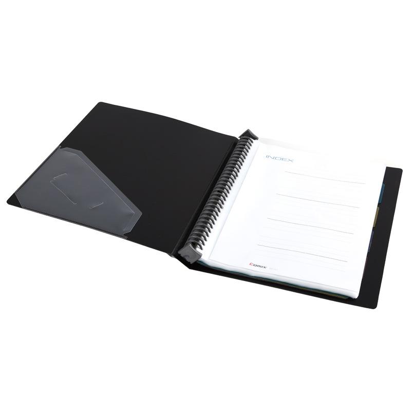 Qixin Office 30-hole PP Clip Loose-leaf Information Book Transparent Cover Insert Bag Folder Model NF406A-S/NF407A-S