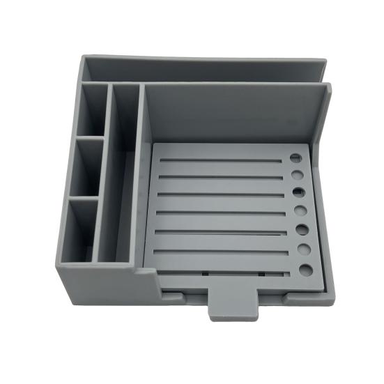 Держатель для заметок с шаблонами Еженедельник Блокнот Пластиковый органайзер для заметок и подставка для телефона для заметок 3x3 дюйма Настольный аксессуар