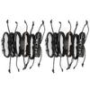 12Pcs Braided Leather Bracelet DIY HandMade Adjustable Vintage AllMatch Wrist Cuff Jewelry